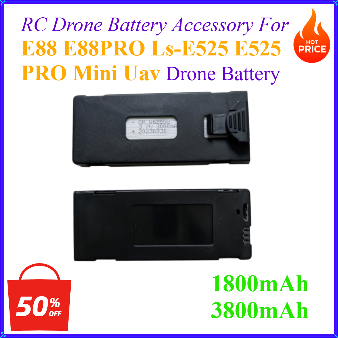 Drone Zll Rc - 3.7V 1800mAh 3800mAh RC Drone Batterij