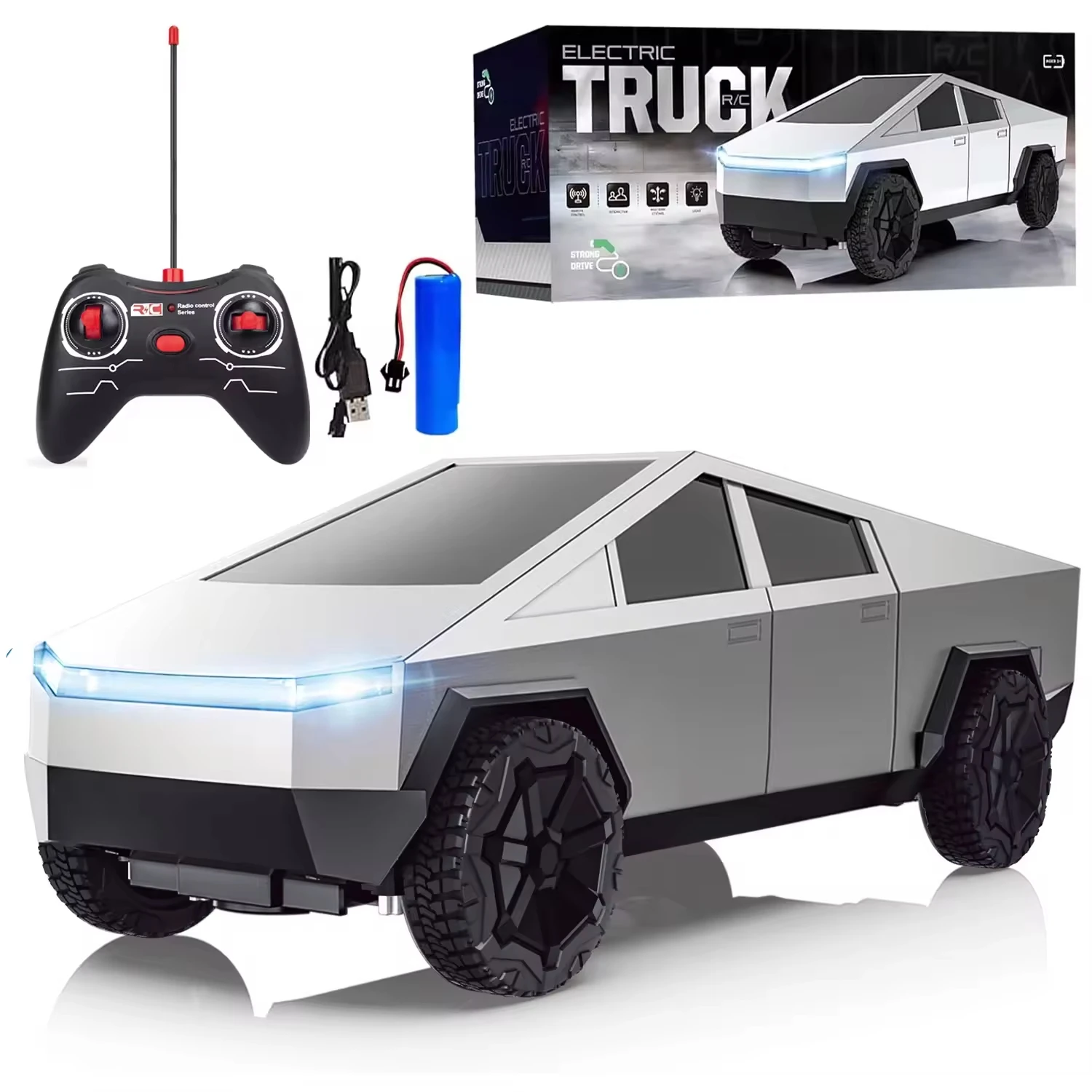 Drone Vera Rc - 1:24 RC Cybertruck Pickup 4WD Off-Road