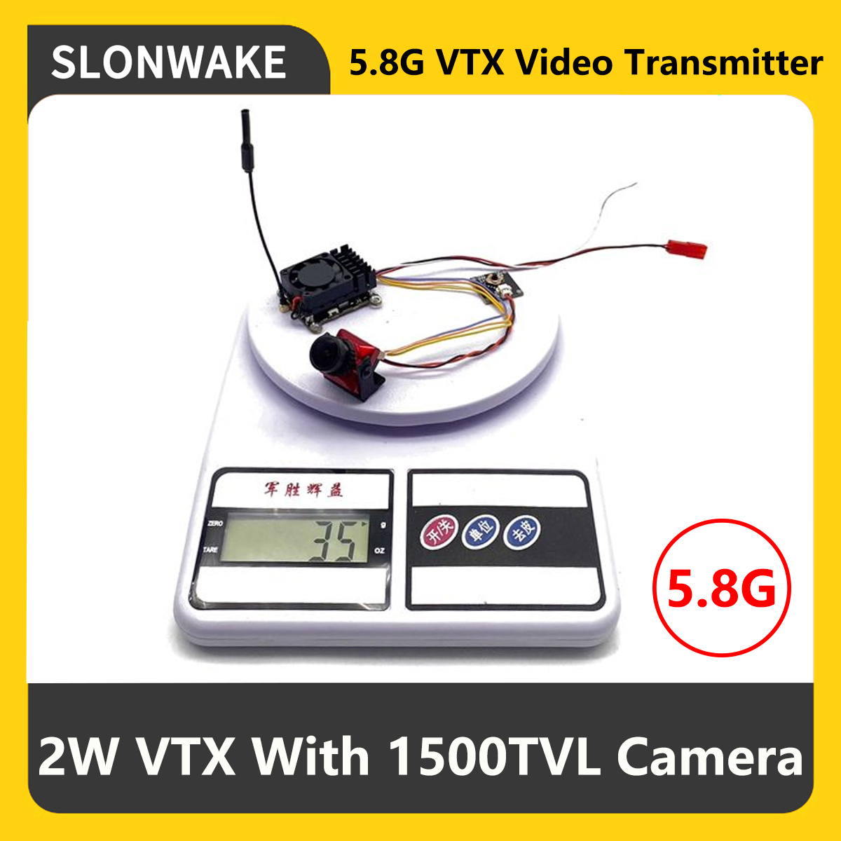 Drone Rc With Camera - SLONWAKE 5.8G 2000mW FPV VTX Zender