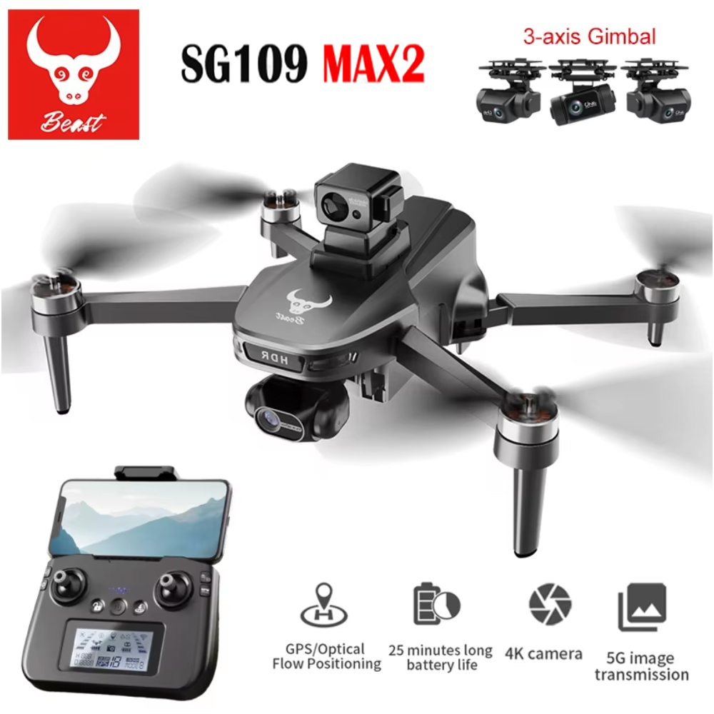Drone Rc App - SG109 MAX2 Professionele FPV 8K Camera