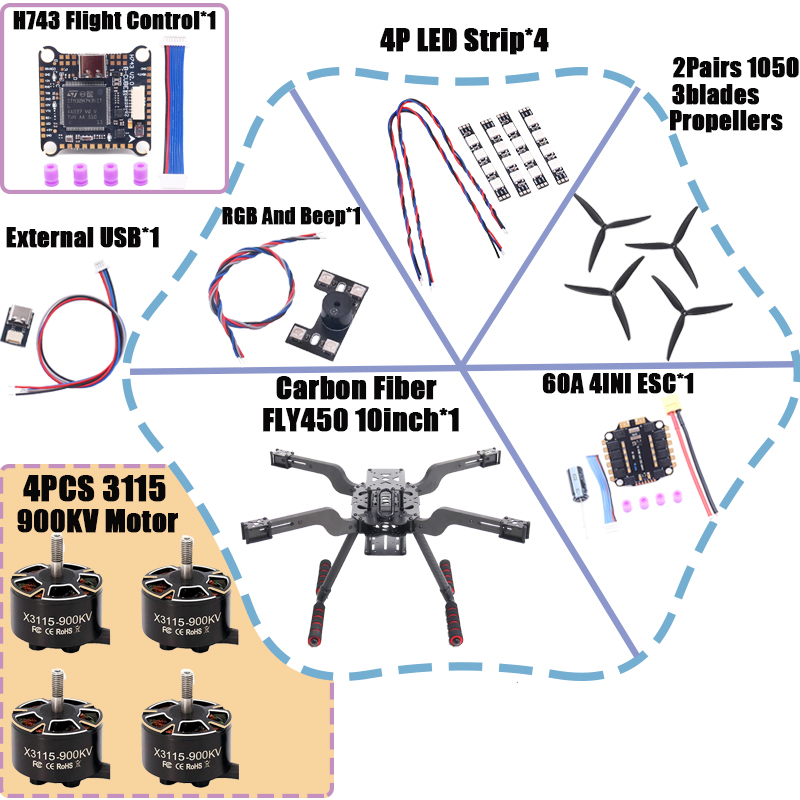 B-CUBE Open Source Nieuwe slim - Heavy Lift Drone Frame recensie en prijs