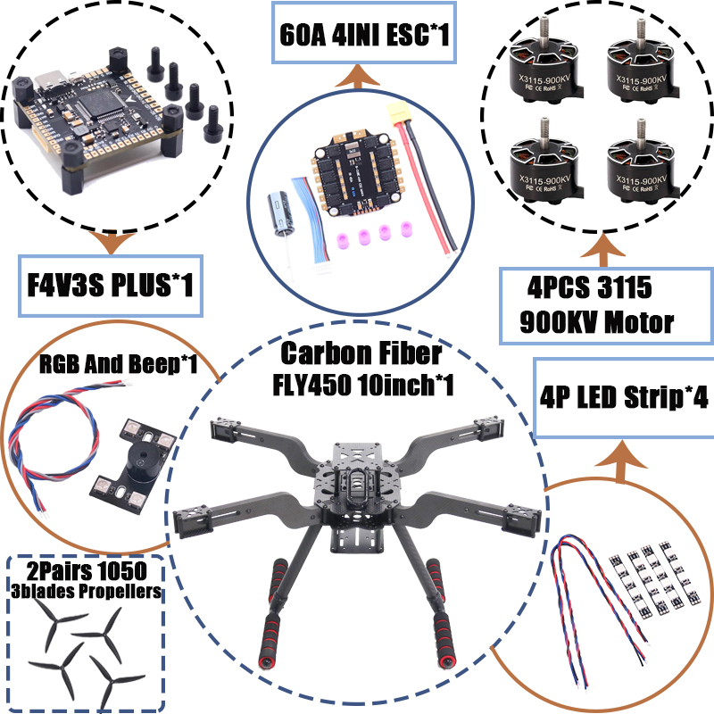 B-CUBE Open Source Nieuwe slim - Heavy Lift Drone Frame recensie en prijs