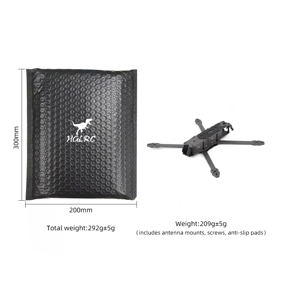 HGLRC MY7 7 inch 335 mm wielba - Heavy Lift Drone Frame recensie en prijs
