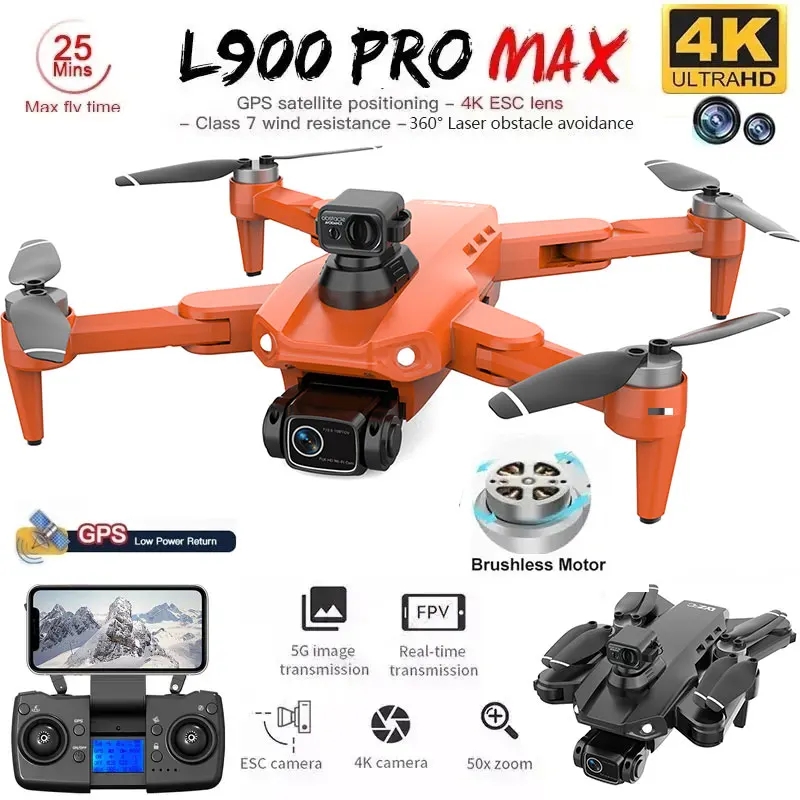 L900 Pro MAX GPS-drone 4K Prof - Drone Rc App recensie en prijs