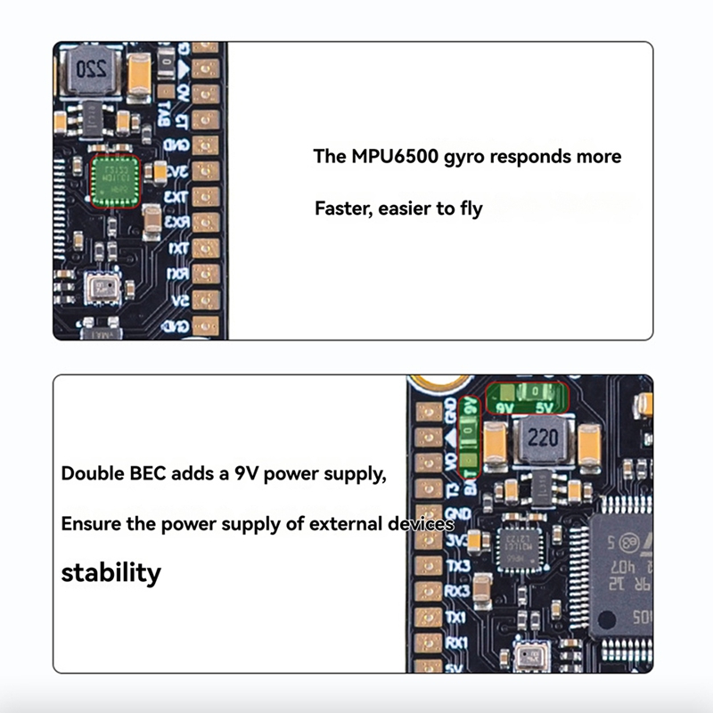 80A+F405/F722 STACK voor 13 in - Flight Controller recensie en prijs