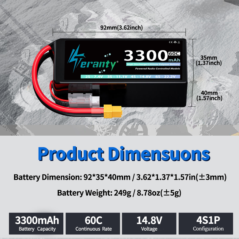 TERANTY 4S 3300mAh Lipo Batter - Drone Rc Board recensie en prijs